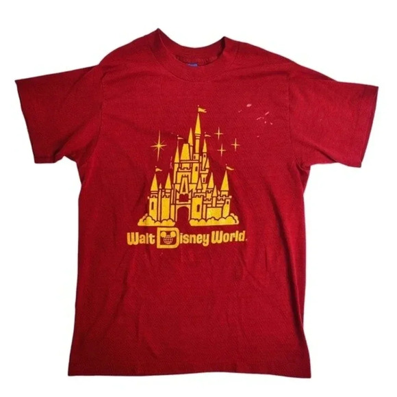 Disney Tops - Vintage Disney 80s Walt Disney World Character Fashions Castle Shirt